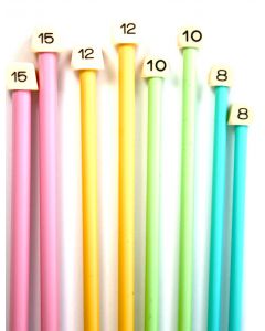 New color Knitting Needles 33cm (1Pair)